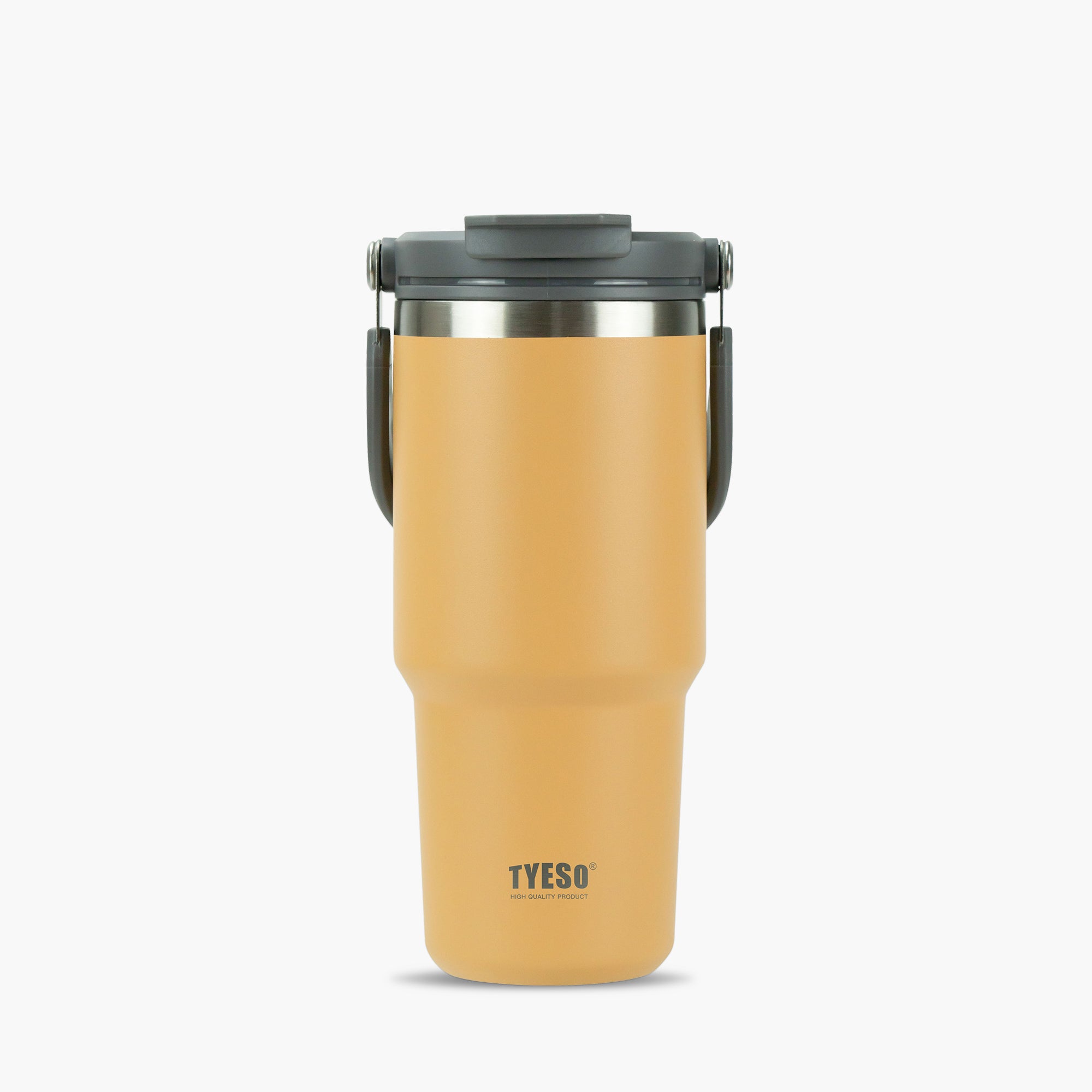 TYESO ROAM Straw Tumbler in Yellow, 25 oz – lid detail #color_yellow