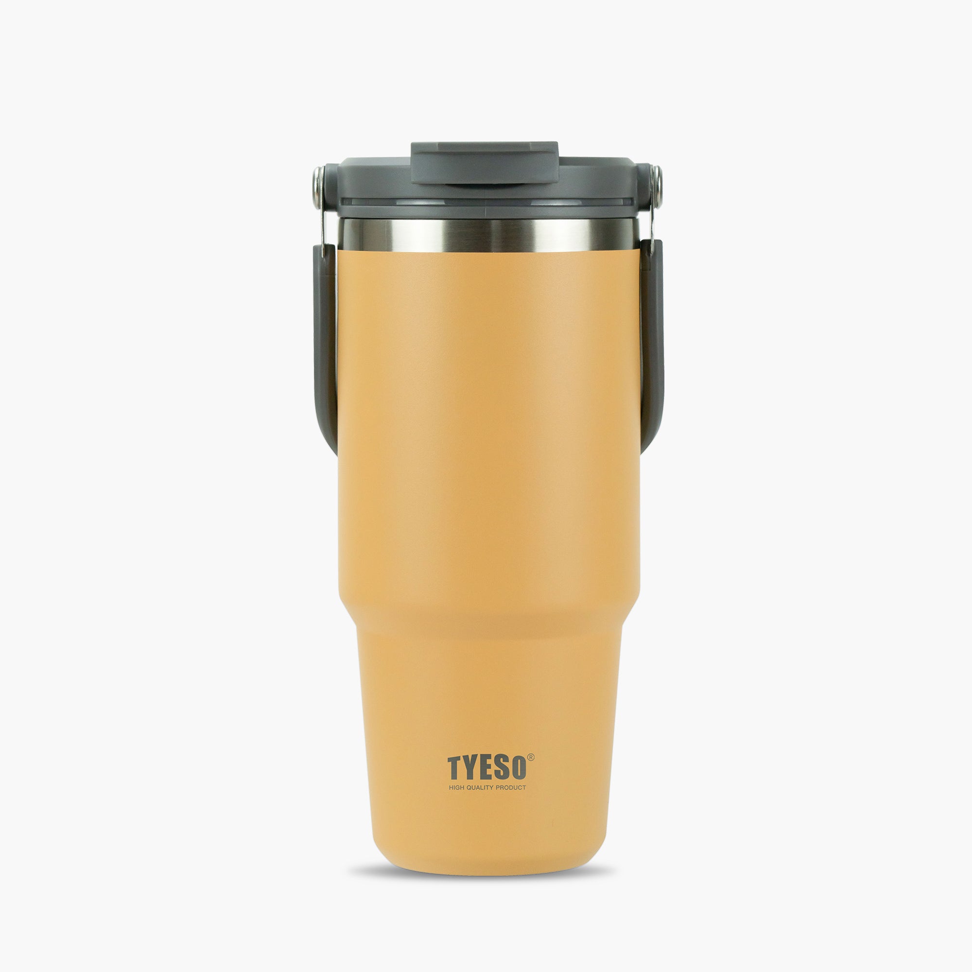TYESO ROAM Straw Tumbler in Yellow, 35 oz – lid detail #color_yellow