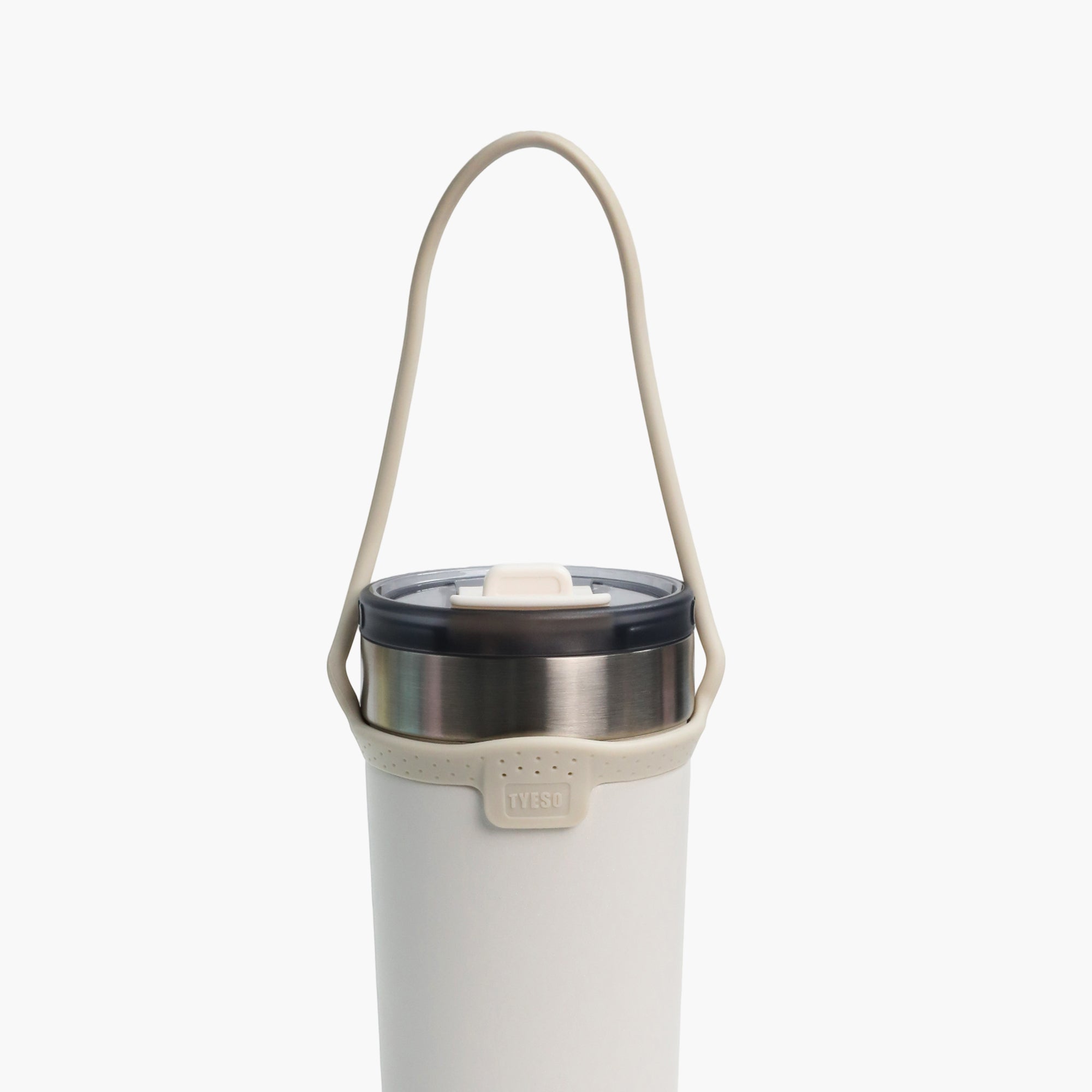 TYESO Silicone Handle for OPALINE Tumbler in White #color_white