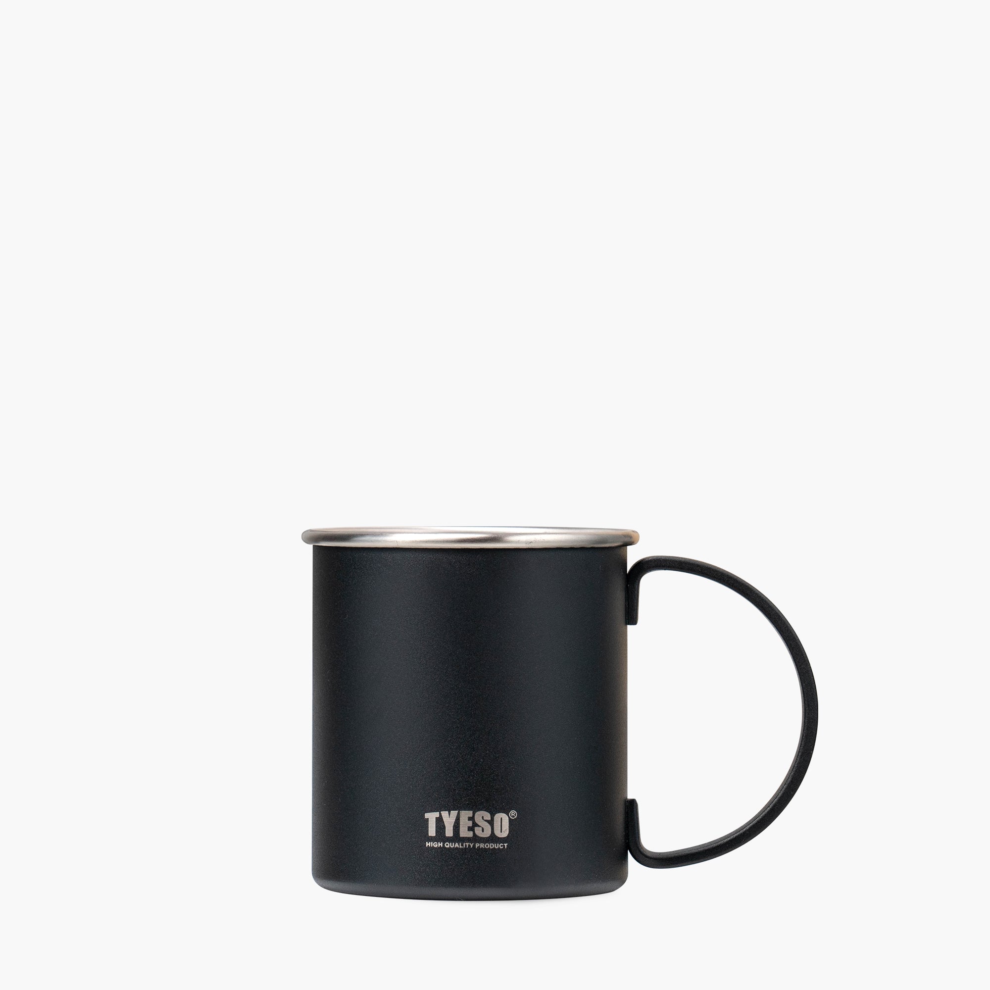 TYESO Sip Mate Coffee Mug with Ergonomic Handle 11# in Black, 16 oz – carry handle detail #color_black