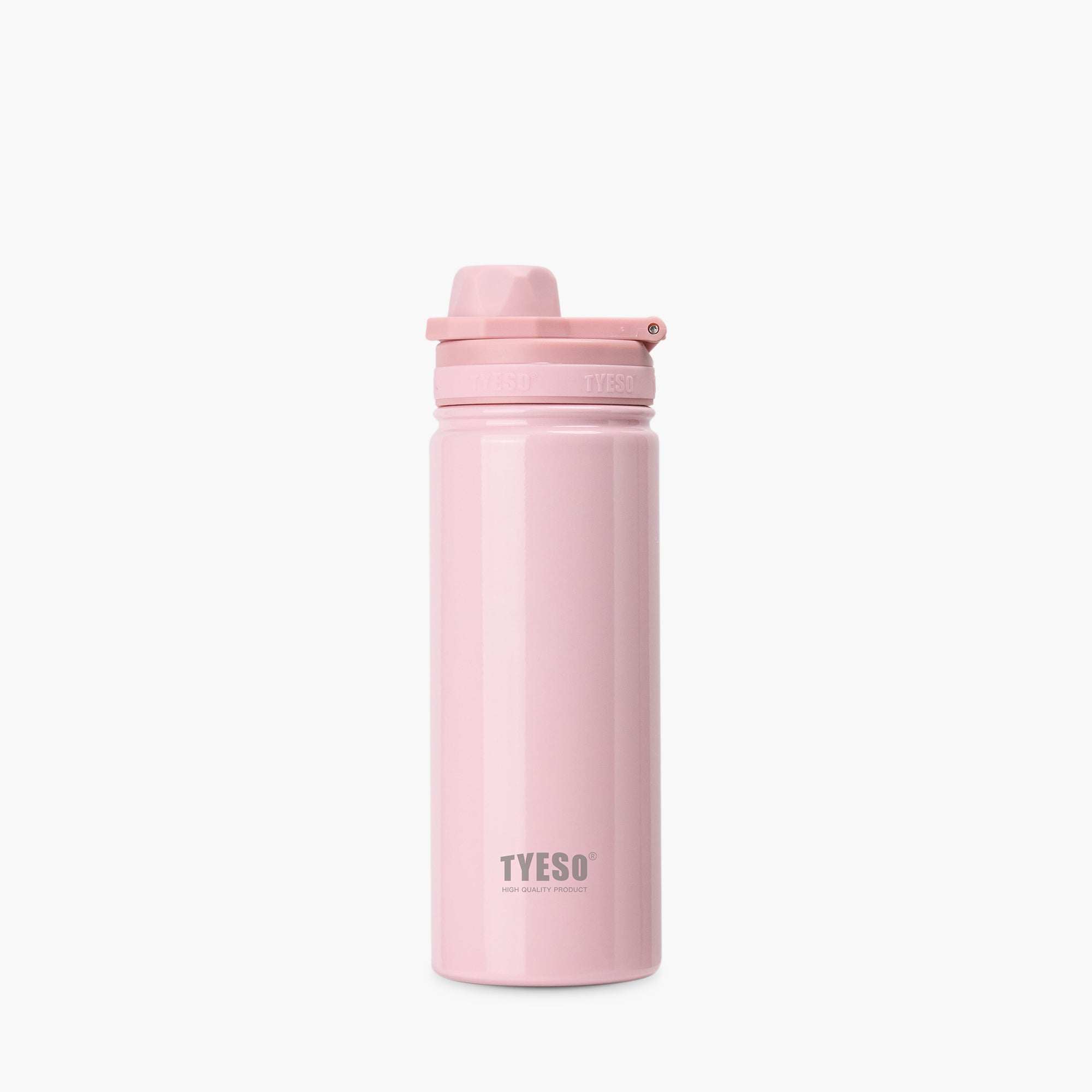 TYESO Stainless Steel Light Weight Sports Bottle With Handle 318C in Pink, 20 oz – carry handle detail #color_pink