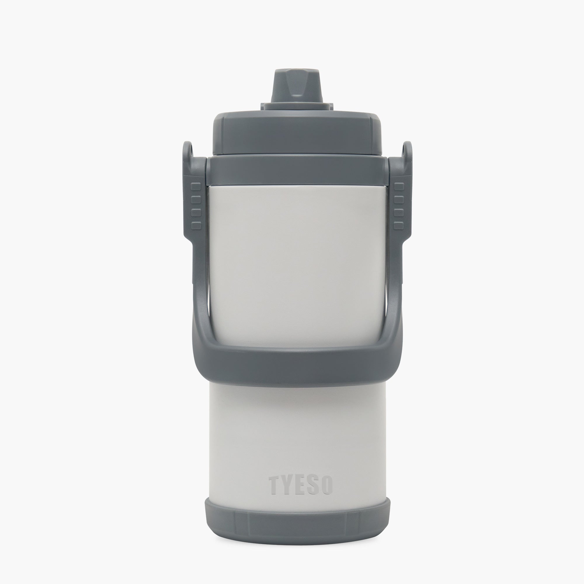 TYESO STOCK 2500 ml gray sports bottle front view #color_gray
