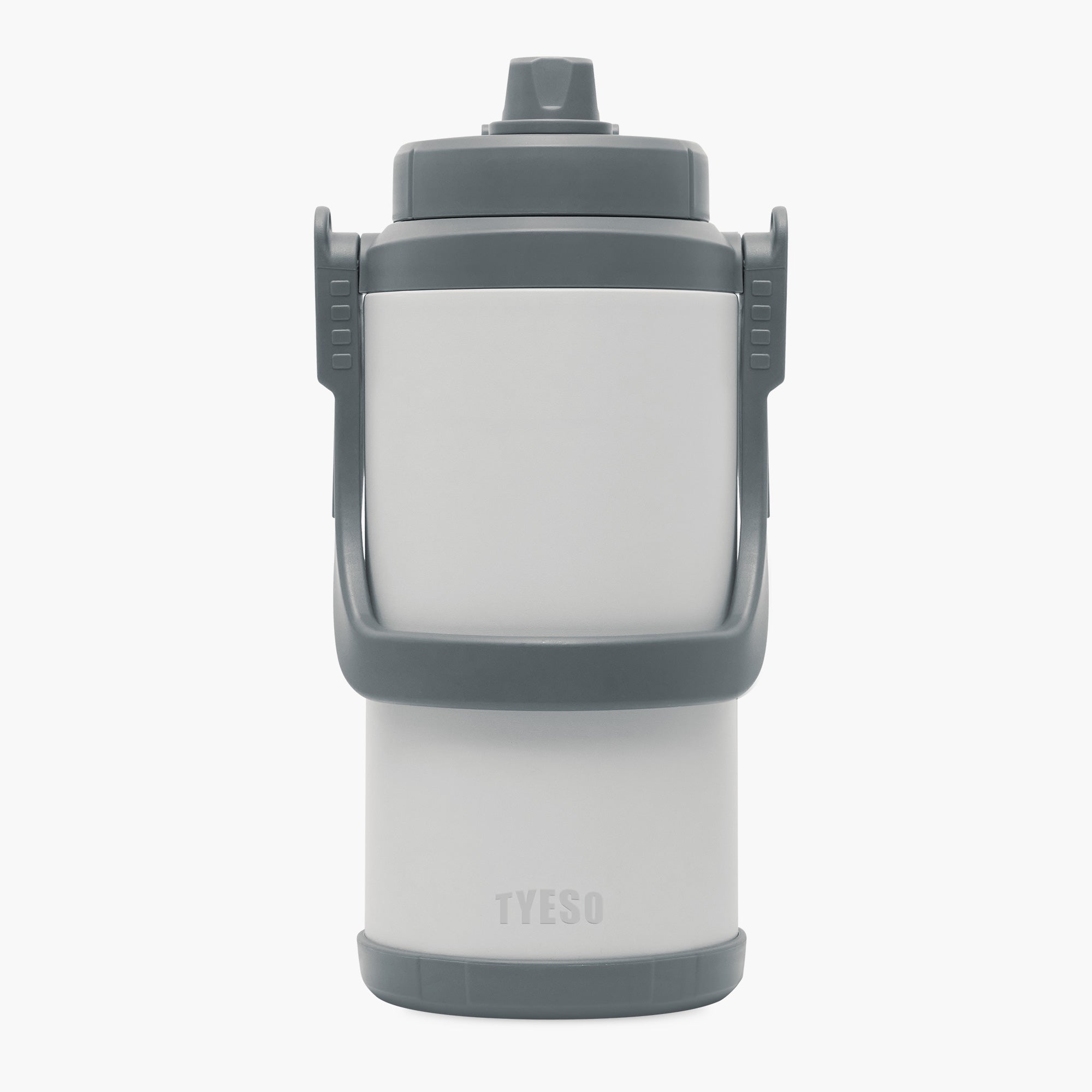 TYESO STOCK 3500 ml gray sports bottle front view #color_gray