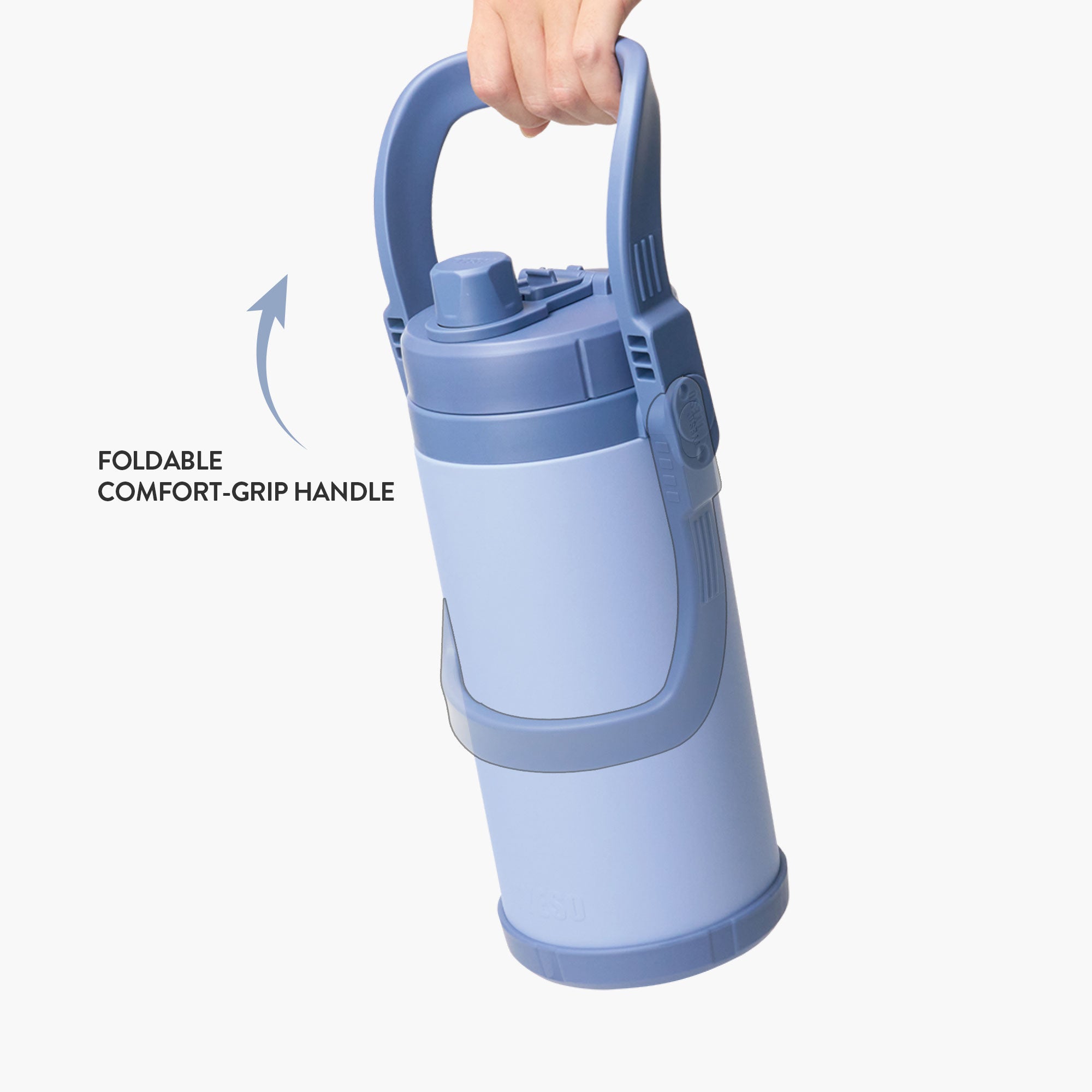 TYESO STOCK sports bottle foldable comfort-grip handle #color_blue