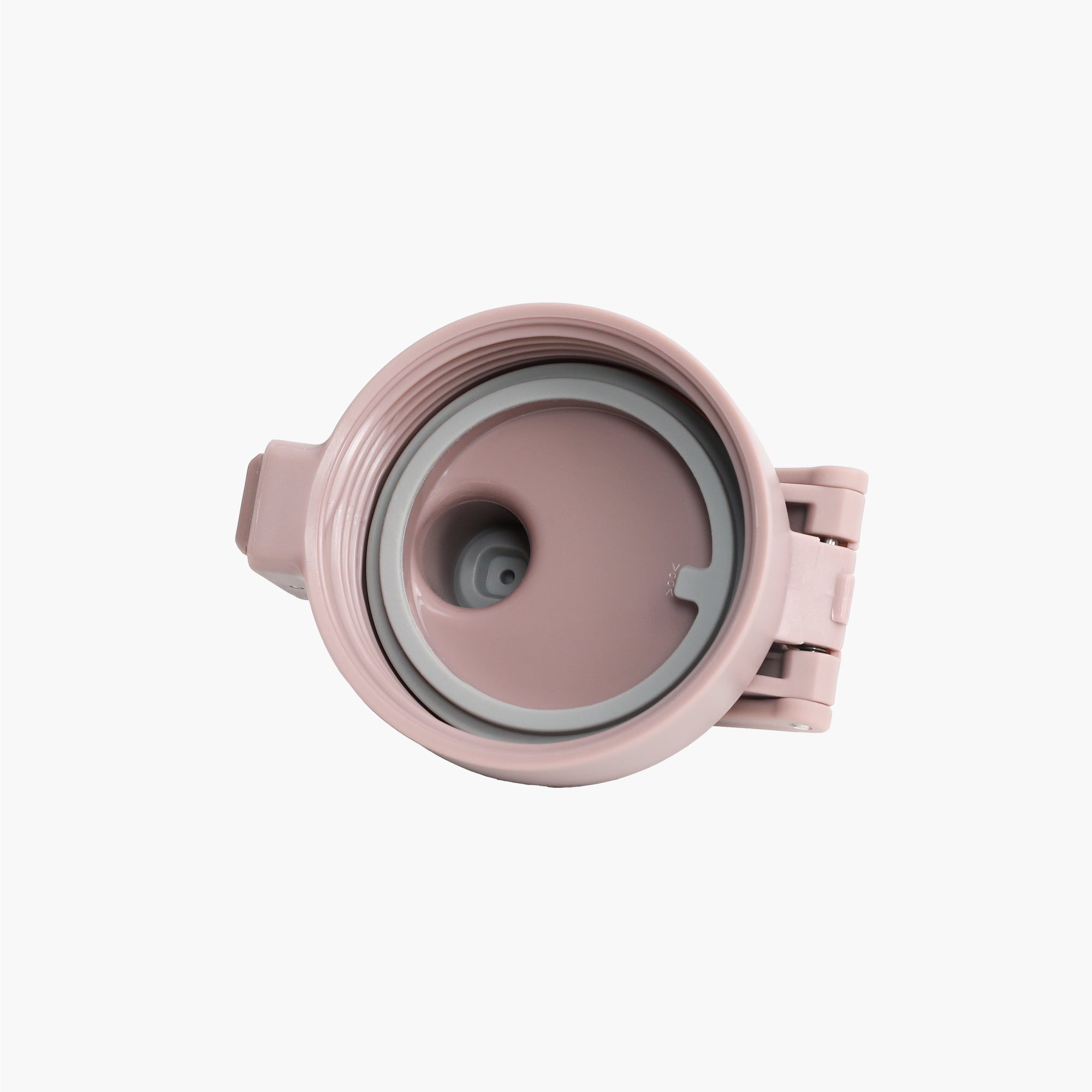 Angled view of pink replacement lid for TYESO SURGE Sports Bottle with Safety Lock #color_pink