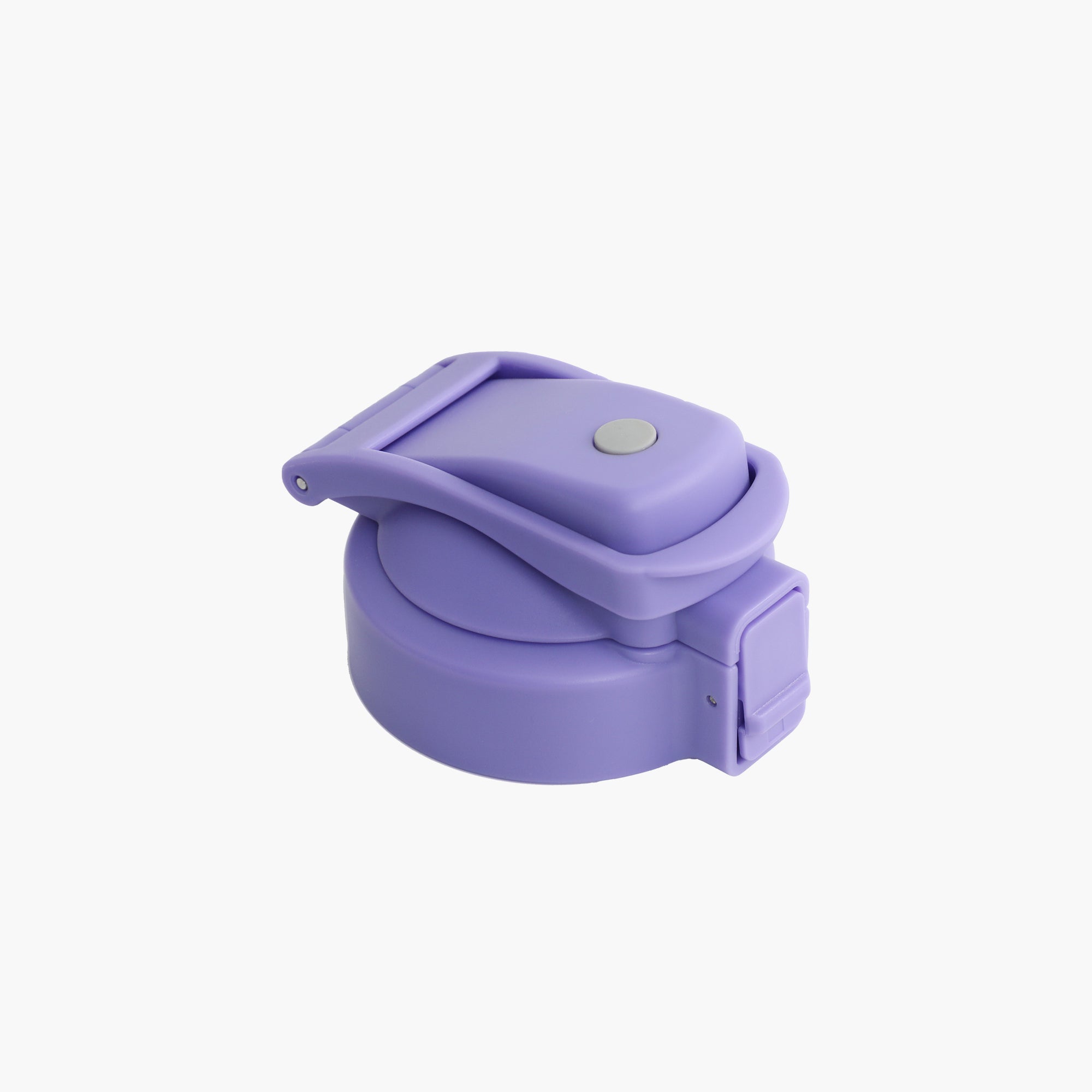 Top view of purple replacement lid for TYESO SURGE Sports Bottle with Safety Lock #color_purple