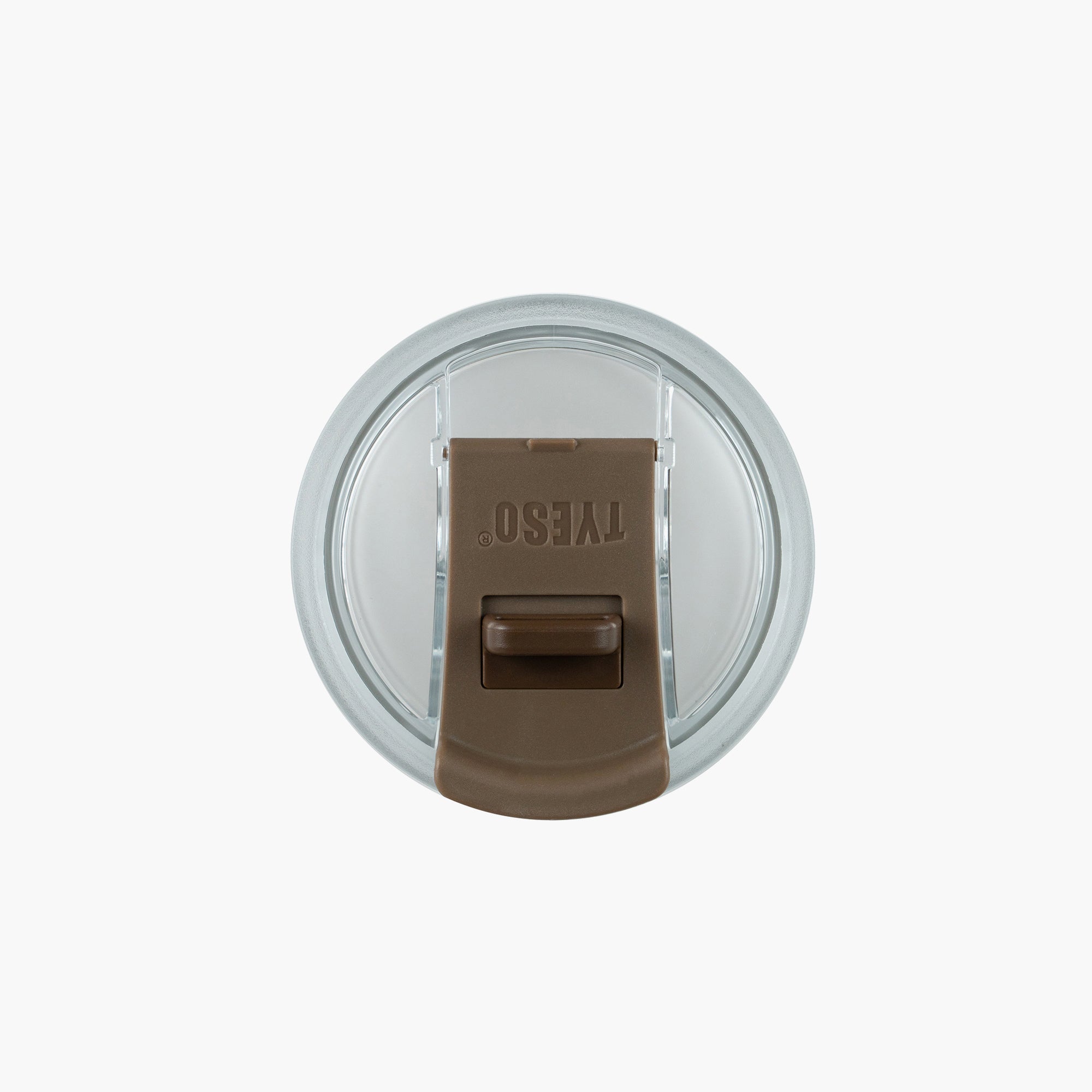 TYESO Replacement Lid for AURA Tumbler in Brown, 34 oz – lid detail #color_brown