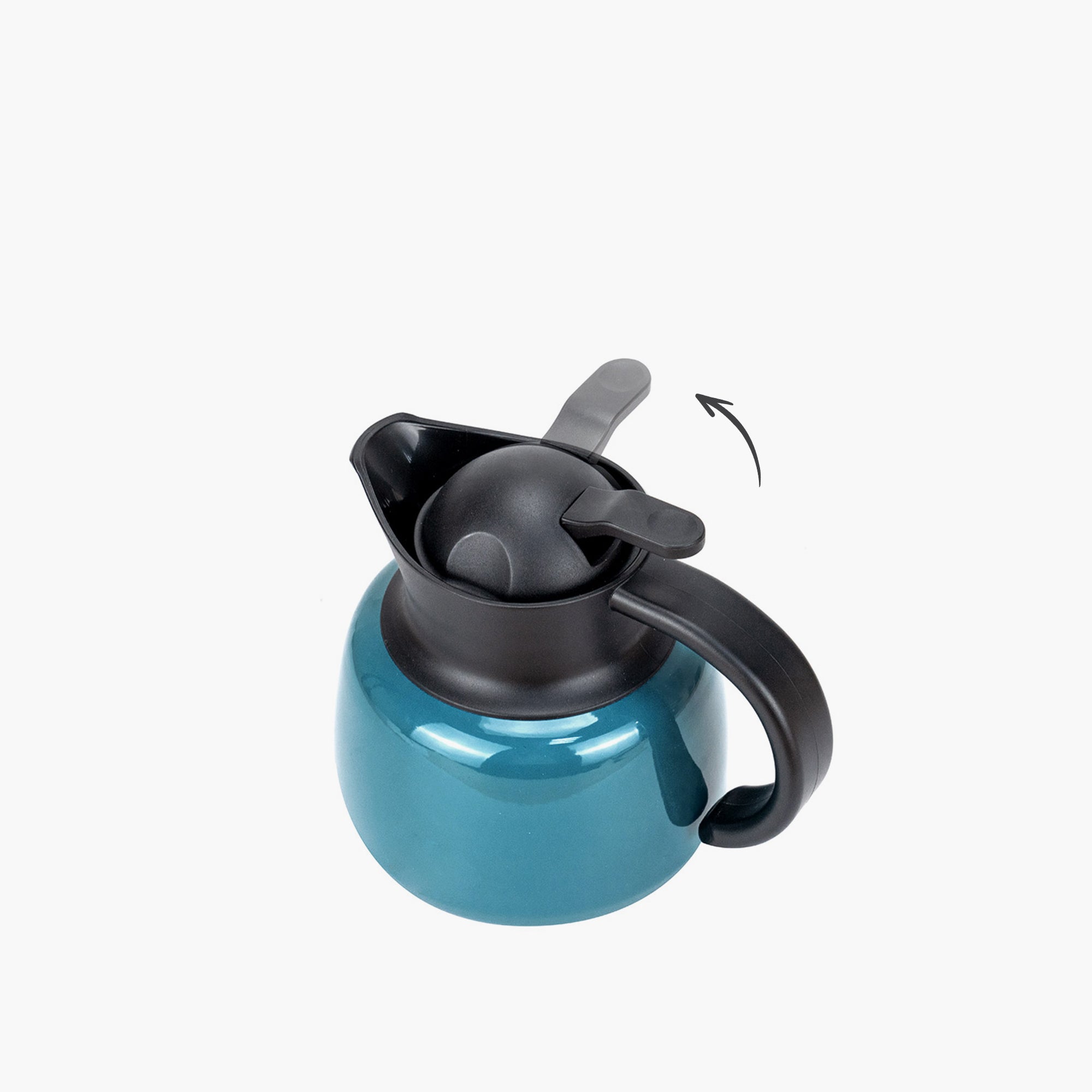 TYESO Vacuum Insulated Teapot with Strainer in Blue, 34 oz #color_blue