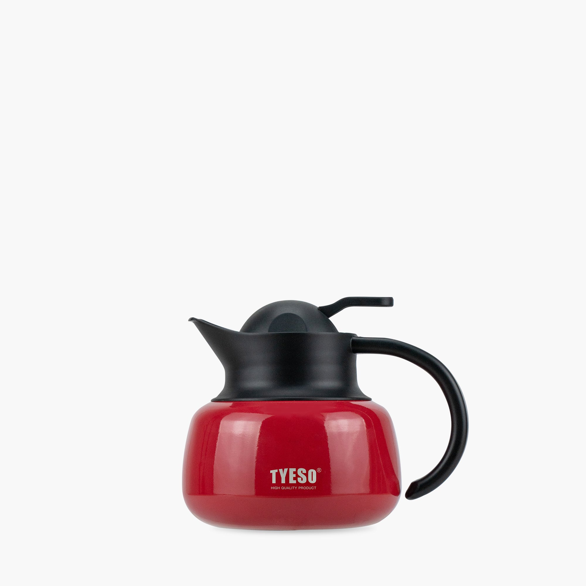 TYESO Vacuum Insulated Teapot with Strainer in Red, 20 oz #color_red