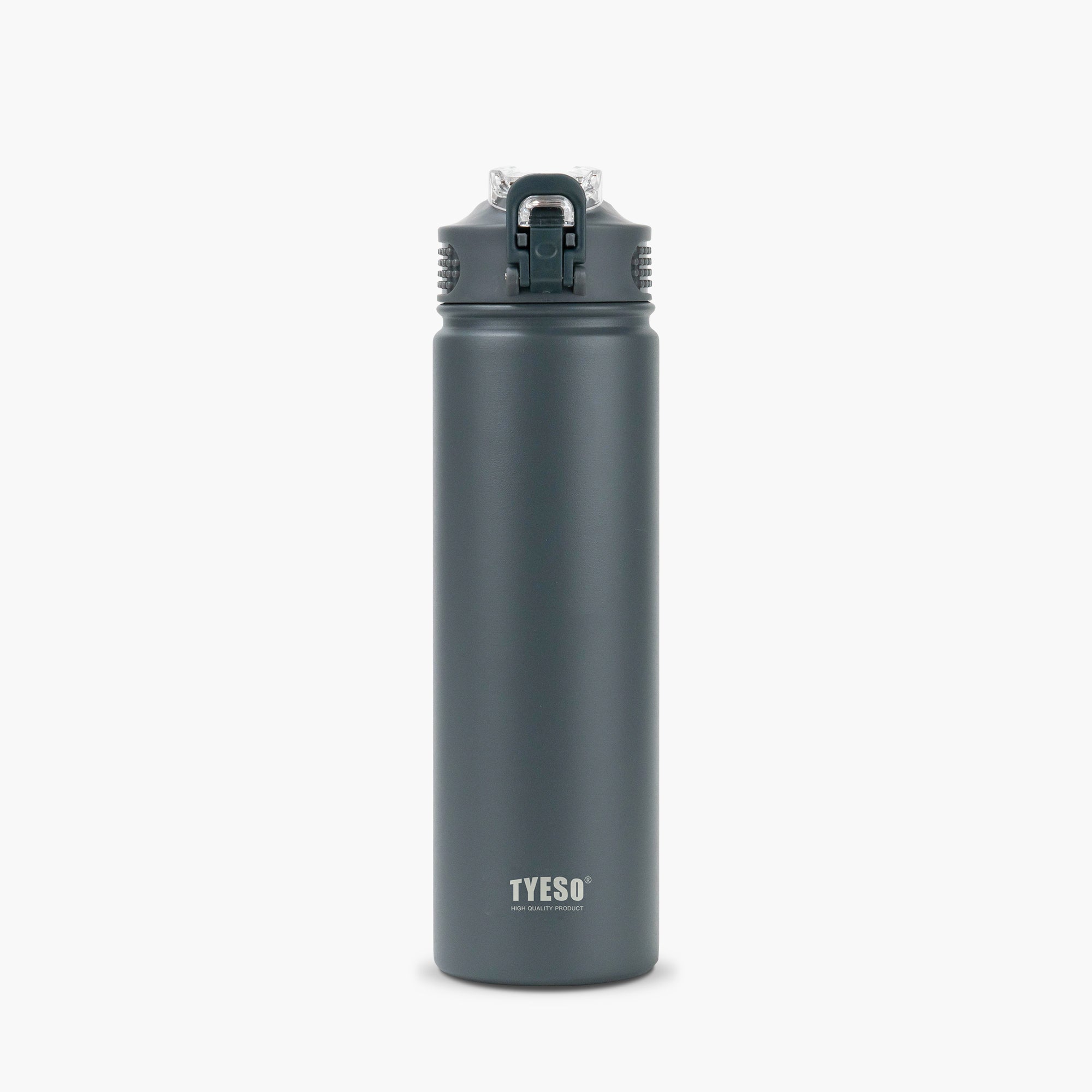 TYESO WANDER Lockable Straw Bottle in Gray, 25 oz – straw detail #color_gray