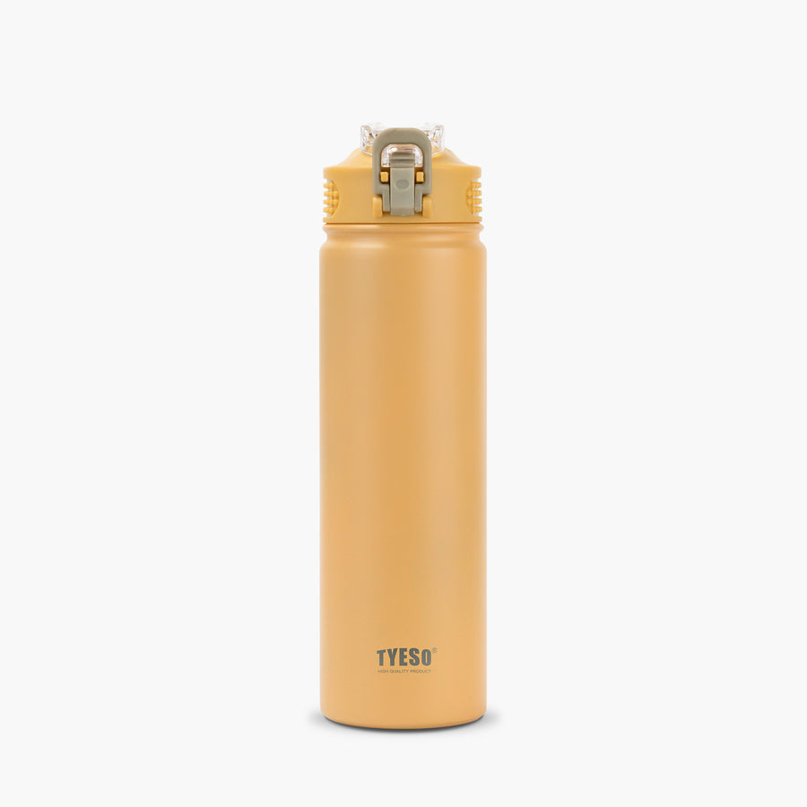 TYESO WANDER Lockable Straw Bottle in Yellow, 25 oz – straw detail #color_yellow