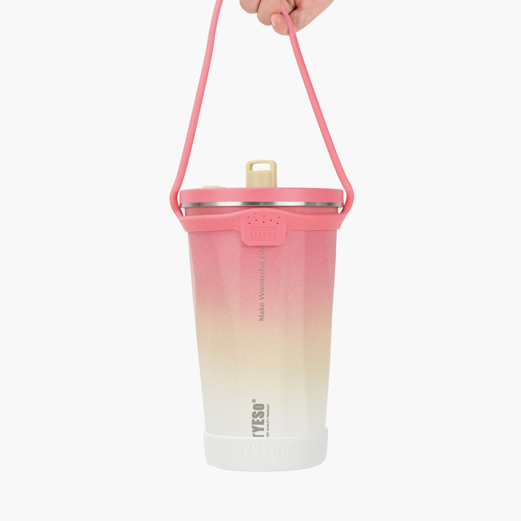 tyeso flair tumbler pink silicone boot on tumbler anti-slip protective base shockproof sleeve #color_pink