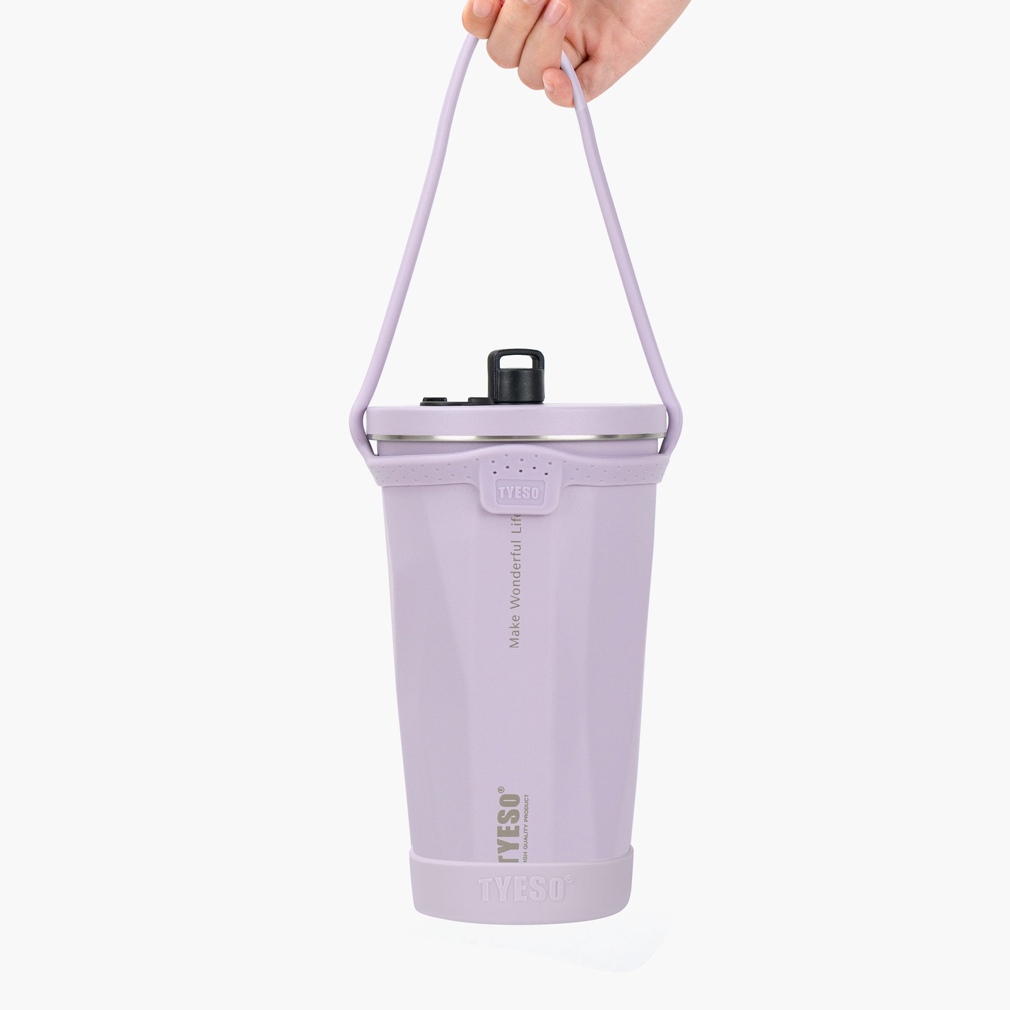 tyeso flair tumbler purple silicone boot on tumbler anti-slip protective base shockproof sleeve #color_purple