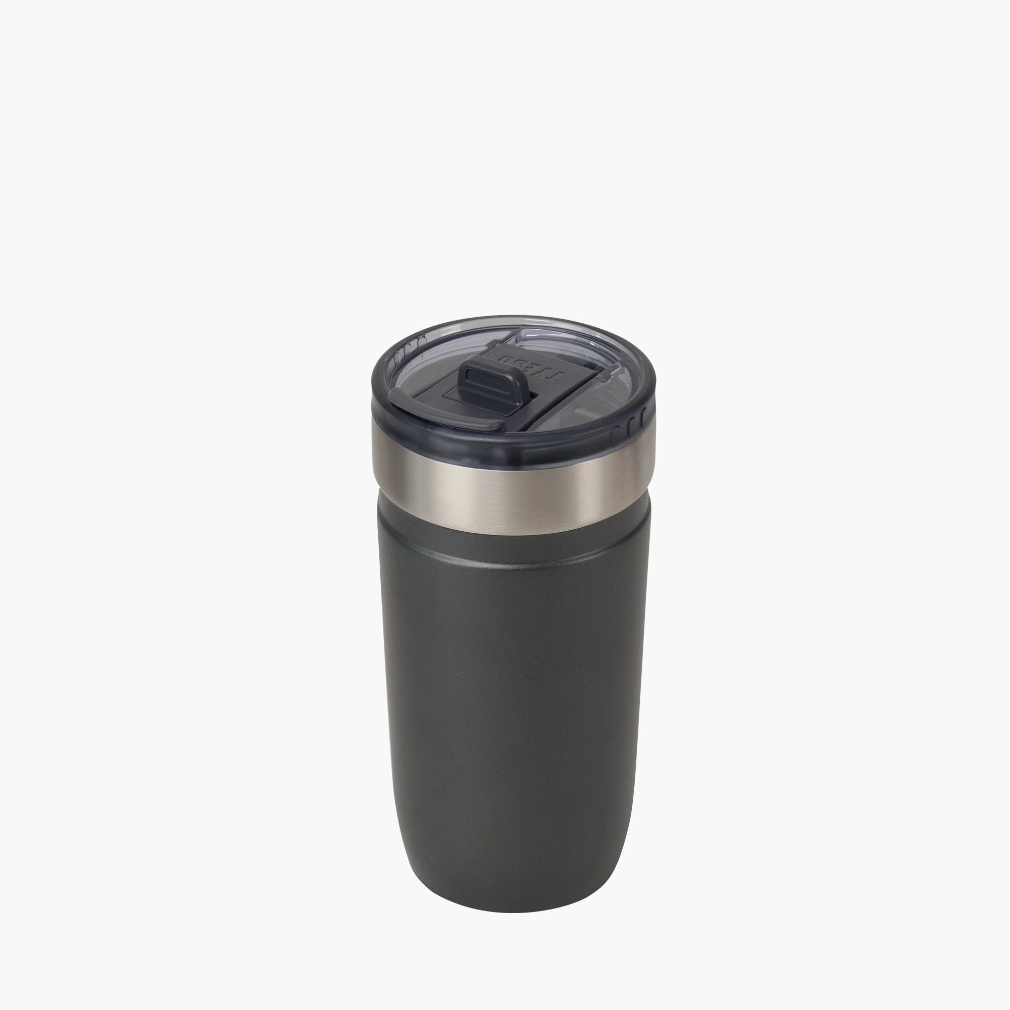 tyeso opaline 18oz black insulated stainless tumbler 18/8 steel BPA free glitter finish top view #color_black