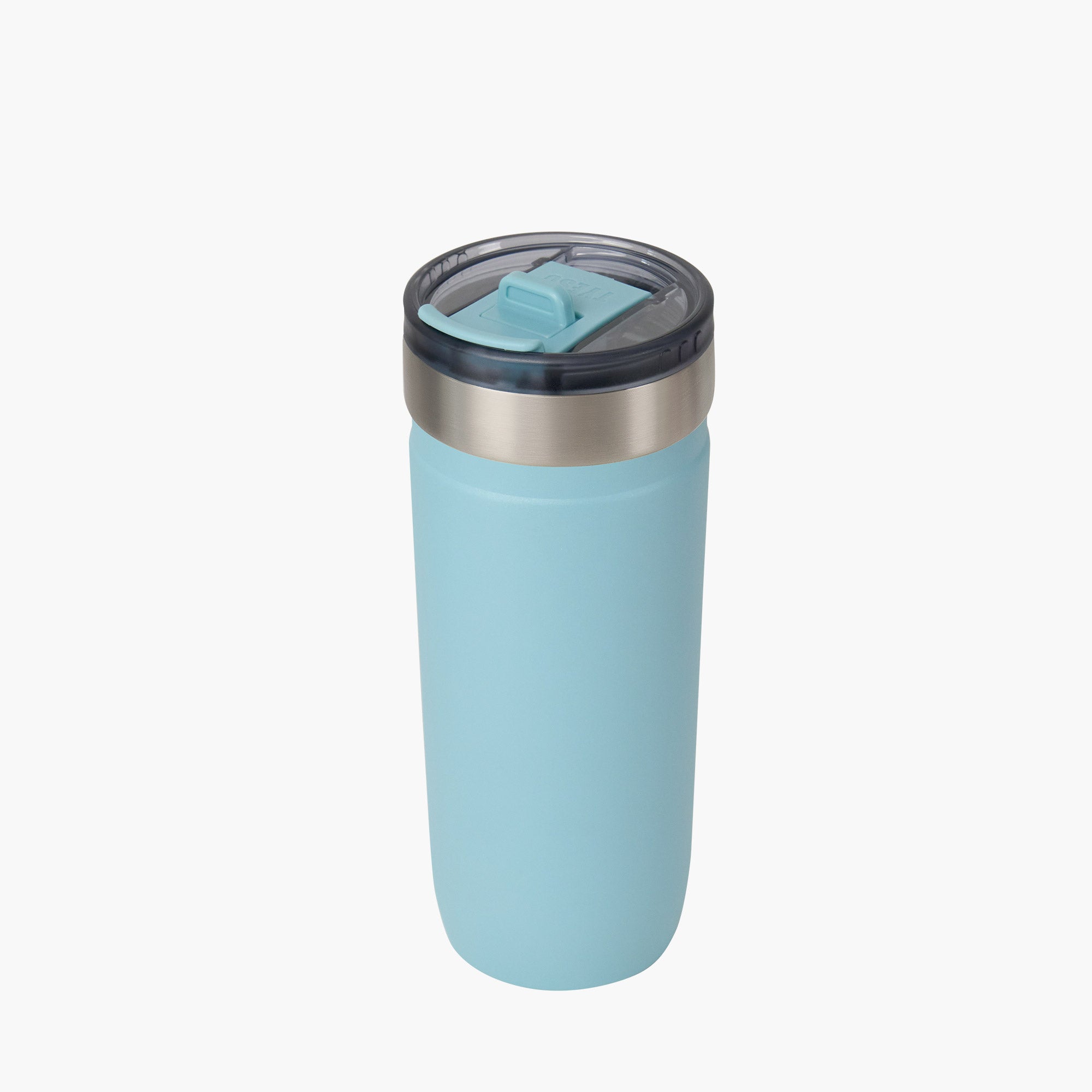 tyeso opaline 24oz blue insulated stainless tumbler 18/8 steel BPA free glitter finish top view #color_blue