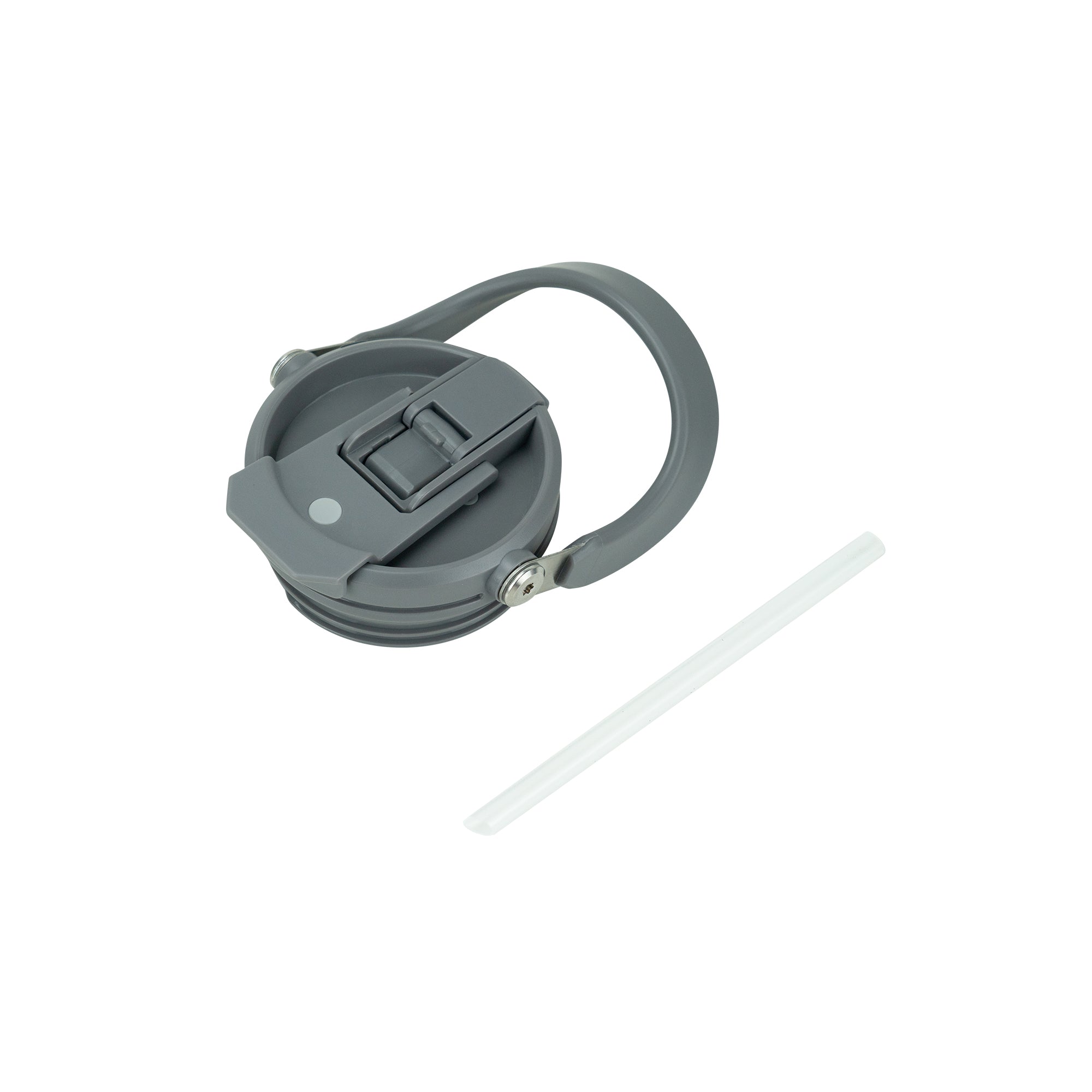 tyeso roam tumbler gray replacement lid durable side profile anti-leak structure travel use #color_gray